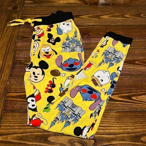 NWOT Disney Junior Sleeping Pants, Yellow background - Picture 1 of 4